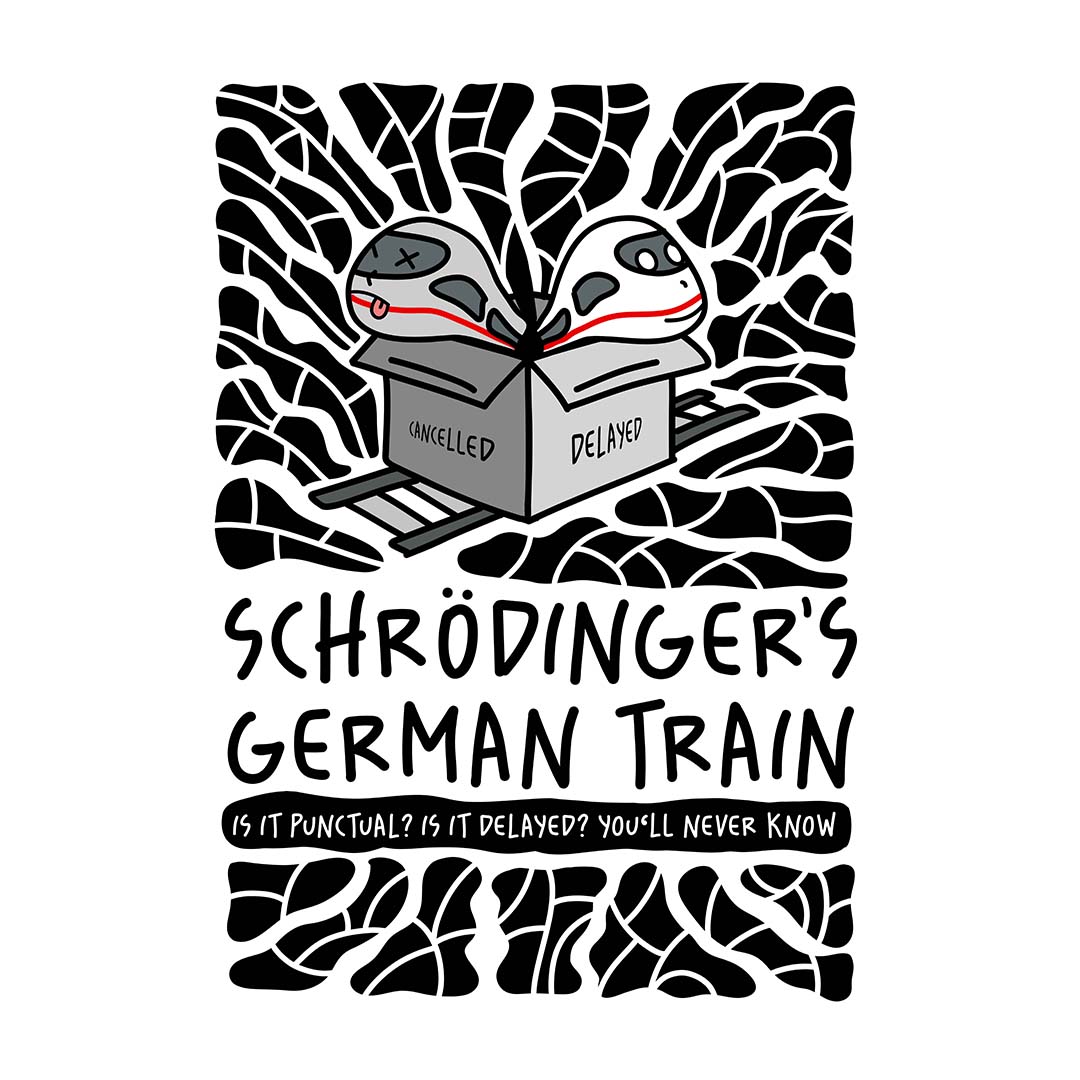 schrödinger's train print